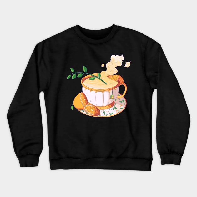 Lemon Brew Crewneck Sweatshirt by MidnightTeashop